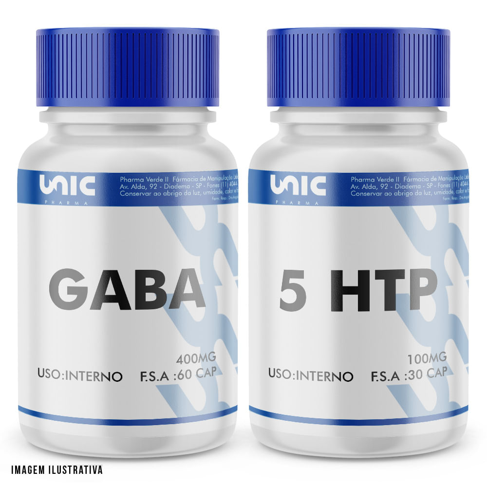 Gaba 400mg + 5 HTP 100mg Na UnicPharma UnicPharma