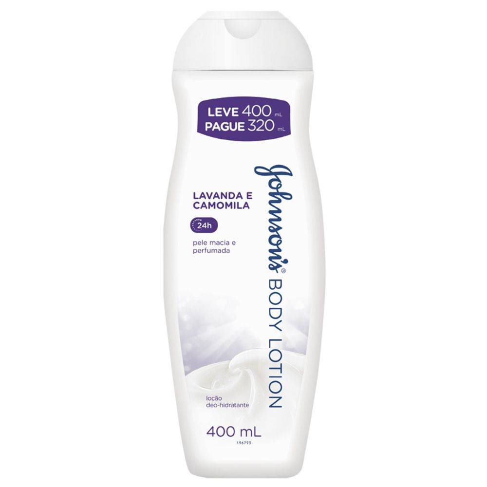 LocaoHidratanteJohnsonsBodyLotionLavandaLeve400Pague320ml