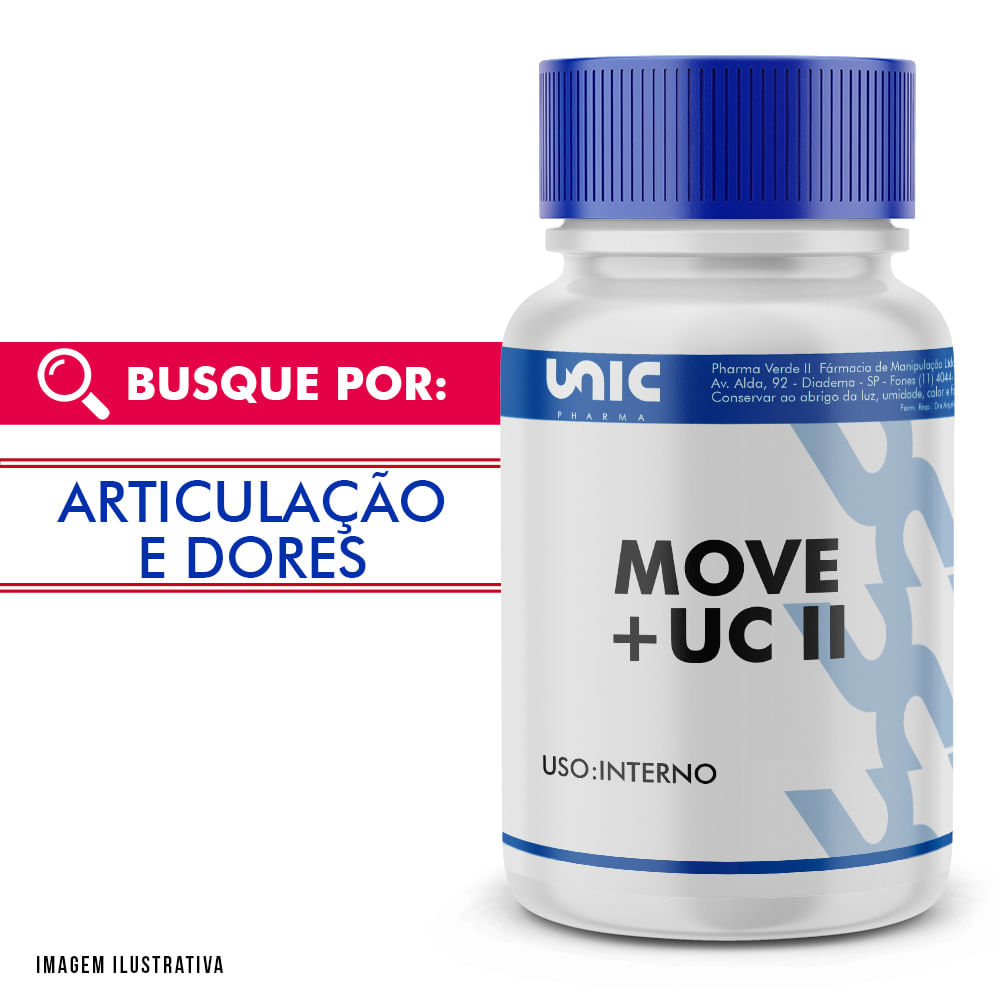 MOVE 100MG + UC II 40MG contra dor nas articulações - UnicPharma