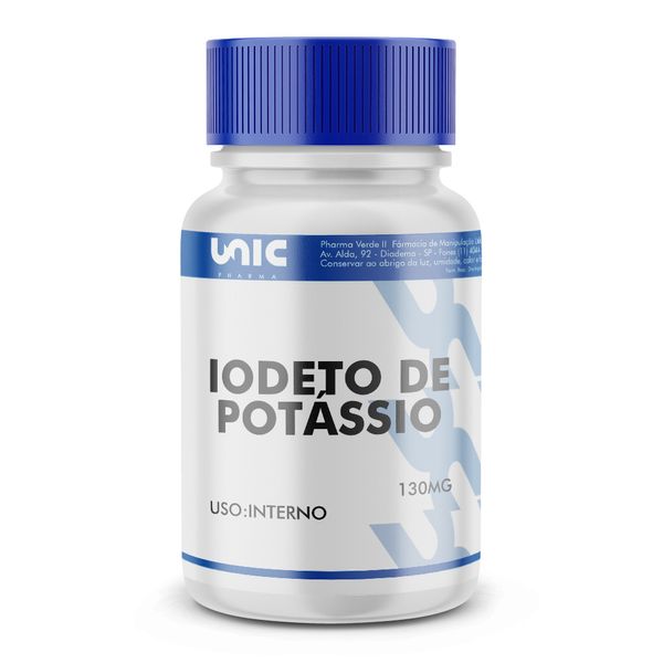 Iodeto de potássio 130mg 120 Cápsulas