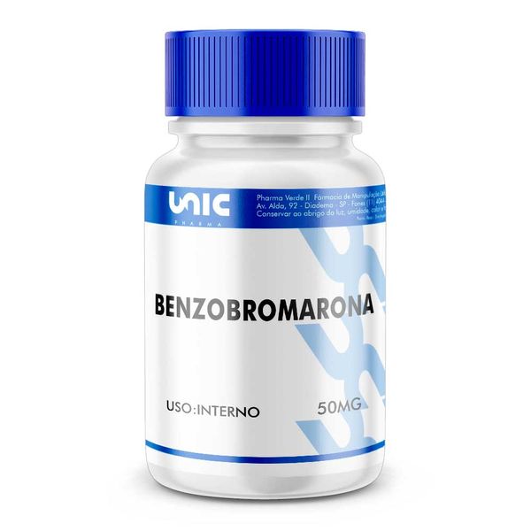 Benzobromarona 50mg 60 Cápsulas