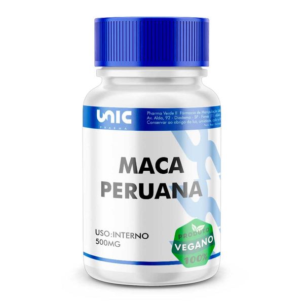 Maca peruana 500mg (Lepidium meyenii) 60 Cápsulas Vegan
