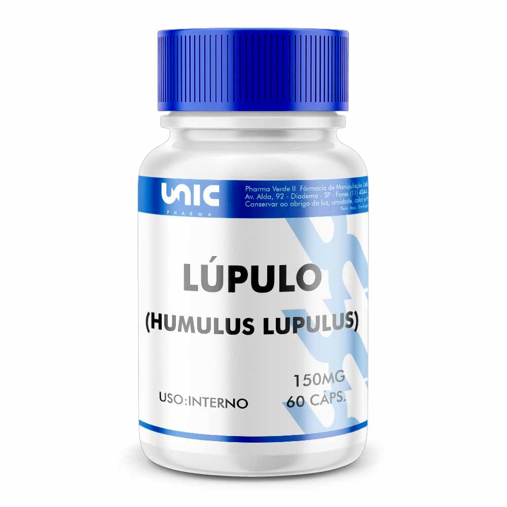 Lúpulo (Humulus lupulus) 150mg - 60 Cápsulas - UnicPharma